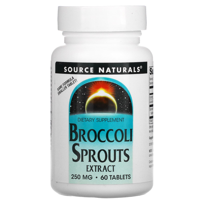 Source Naturals, Экстракт брокколи, 60 таблеток