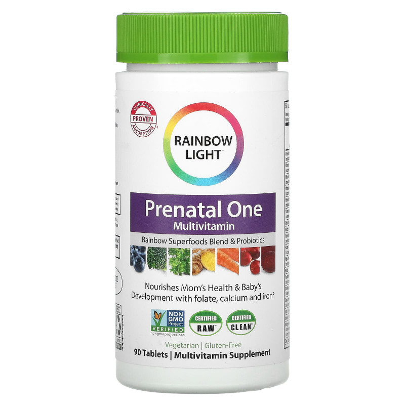 Rainbow Light, Prenatal One, 90 таблеток