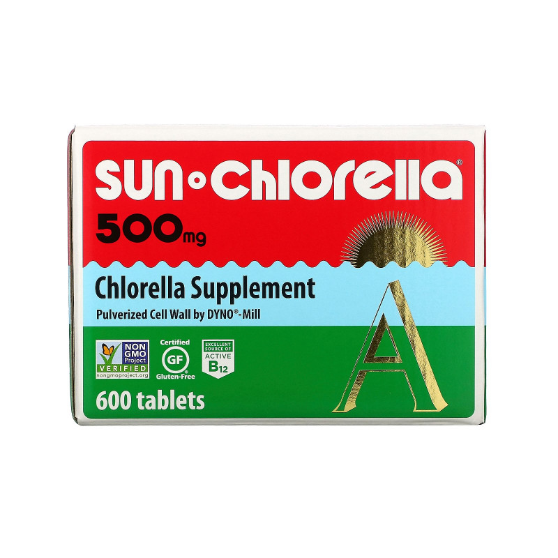 Sun Chlorella, Sun Chlorella A, 500 мг, 600 таблеток