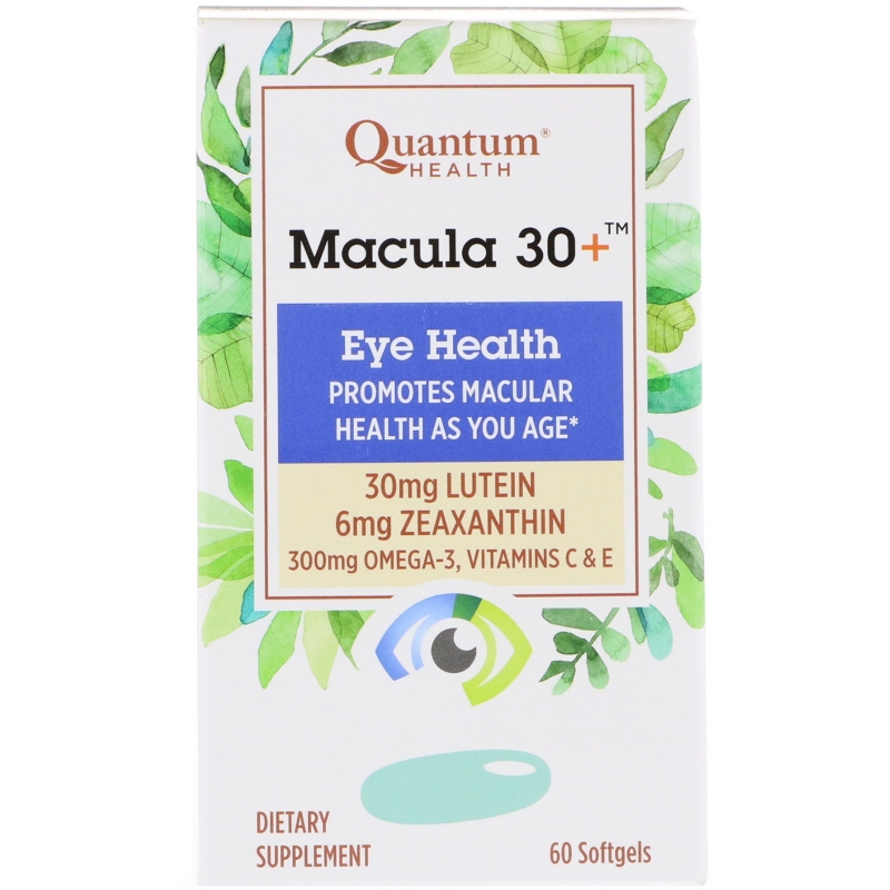 Quantum Health, Macula 30+, Eye Health, 60 Softgels