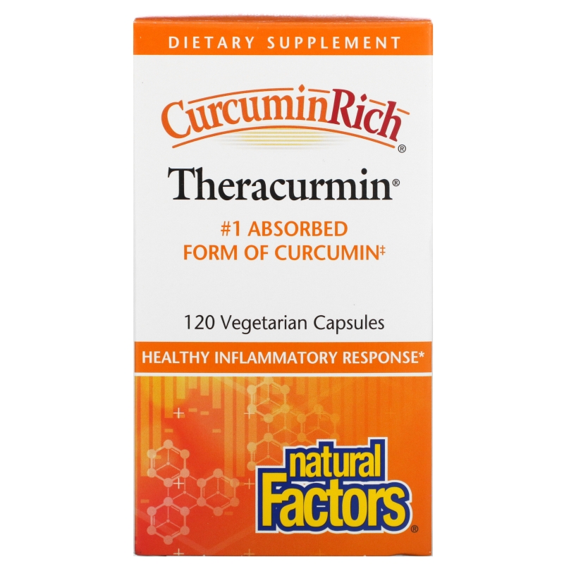 Natural Factors, CurcuminRich, Theracurmin, 120 Vegetarian Capsules