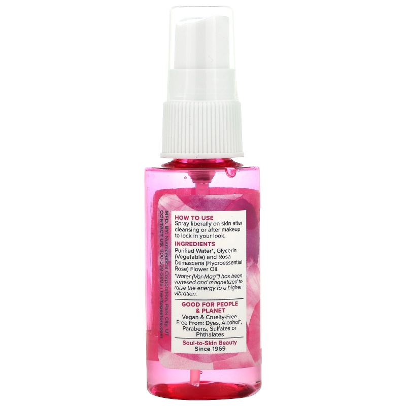 Heritage Store, Rosewater & Glycerin, Atomizer Mist Spray, 2 fl oz (59 ml)