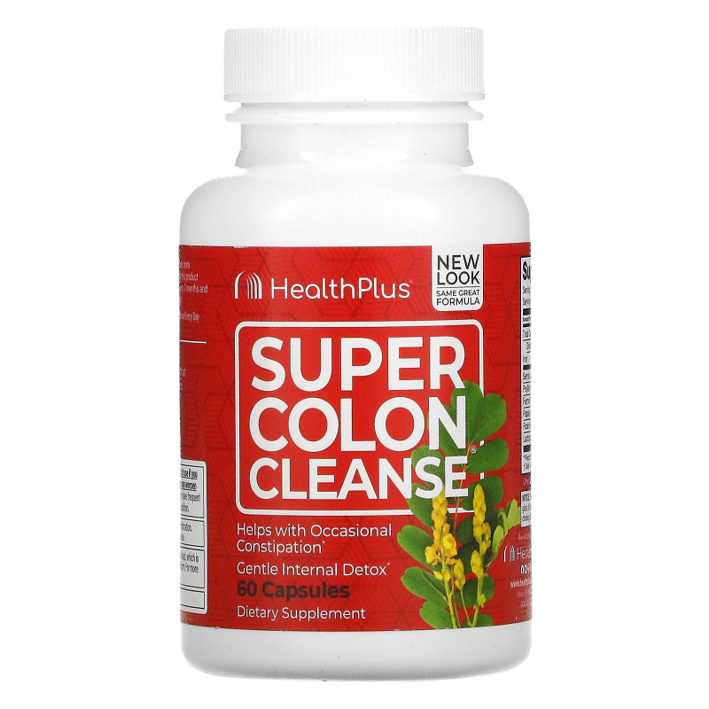 Health Plus, Super Colon Cleanse, 530 мг, 60 капсул