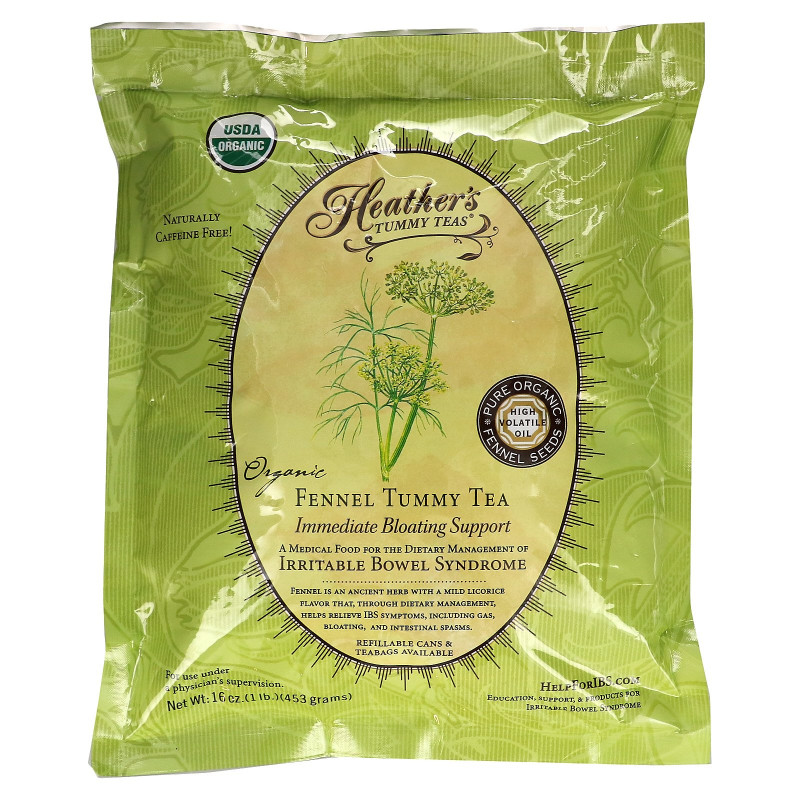 Heather's Tummy Care Tummy Teas Organic Fennel Tea Caffeine Free 16 oz (453 g)