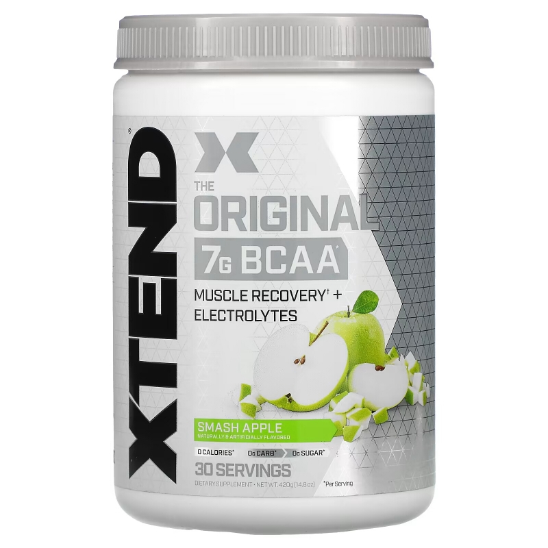 Scivation Xtend BCAAs (аминокислоты с разветвленными боковыми цепями) со вкусом зеленого яблока 140 унций (398 г)