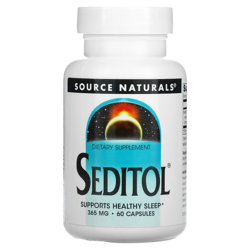 Source Naturals, Seditol, 365 mg, 60 Capsules