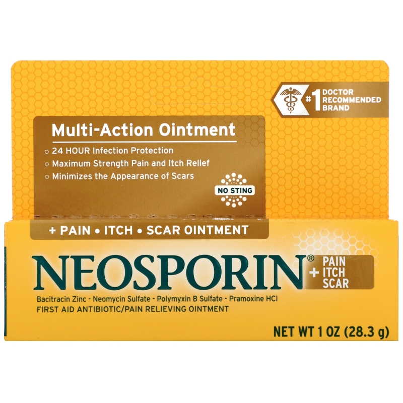 Neosporin, Multi-Action, Pain Itch Scar Ointment, 1.0 oz (28.3 g)