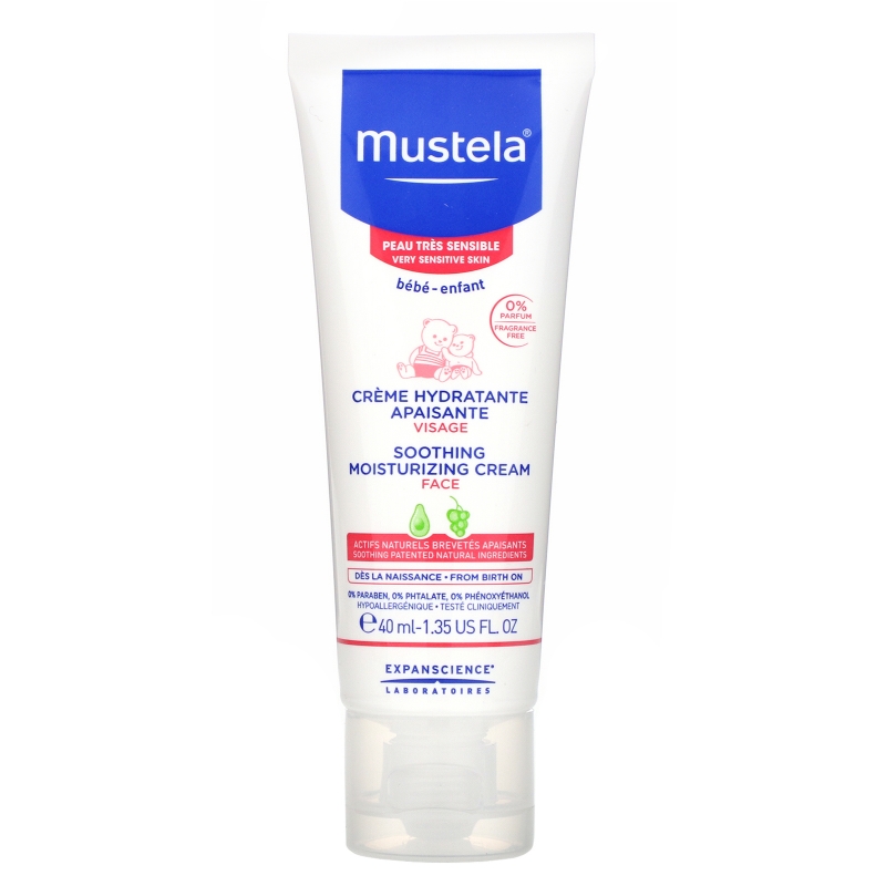 Mustela, Baby, Soothing Moisturizing Face Cream, 1.35 fl oz (40 ml)