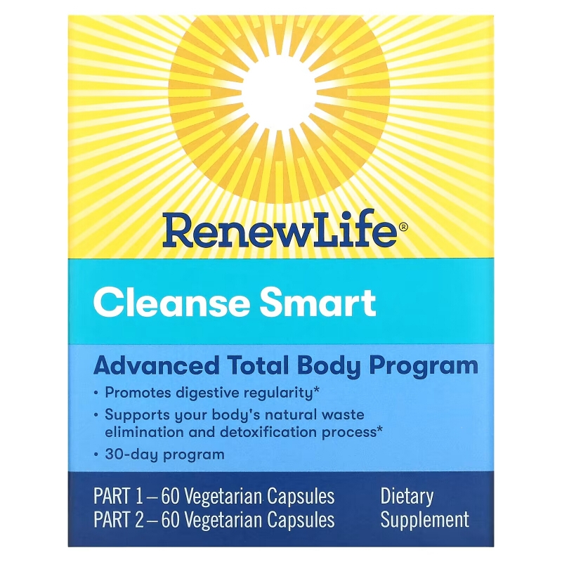 Renew Life, Cleanse Smart, 2 Bottles, 60 Vegetarian Capsules Each