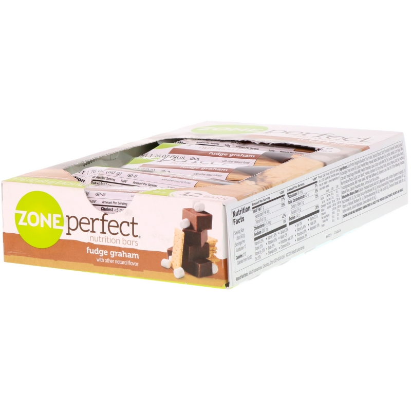 ZonePerfect, Nutrition Bars, Fudge Graham, 12 Bars, 1.76 oz (50 g) Each