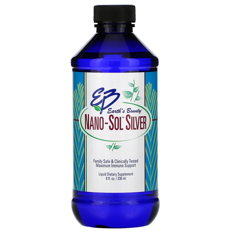 Earth&#x27;s Bounty, Nano- Sol Silver, 8 fl oz (236 ml)