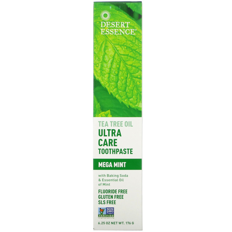 Desert Essence Зубная паста с натуральным маслом чайного дерева Ultra Care мега мята 625 унций (176 гр)