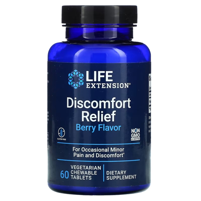 Life Extension, PEA Discomfort Relief, 60 Chewable Tablets