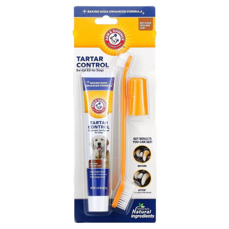 Arm & Hammer, Tartar Control, Dental Kit for Dogs, Beef