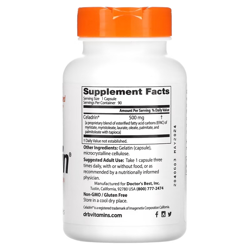 Doctor's Best Celadrin 500 мг 90 капсул