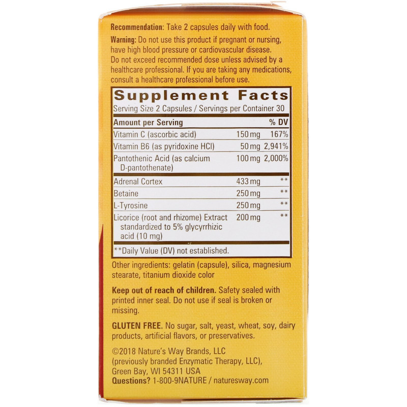 Enzymatic Therapy От усталости - к отличному состоянию! Для борьбы с надпочечным стрессом 60 капсул