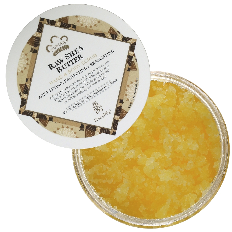 Nubian Heritage Hand & Body Scrub Raw Shea Butter 12 oz (340 g)