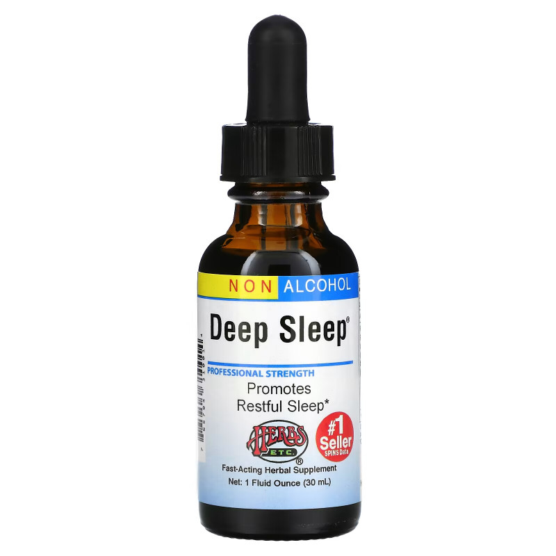 Herbs Etc., Deep Sleep, Alcohol Free, 1 fl oz (30 ml)