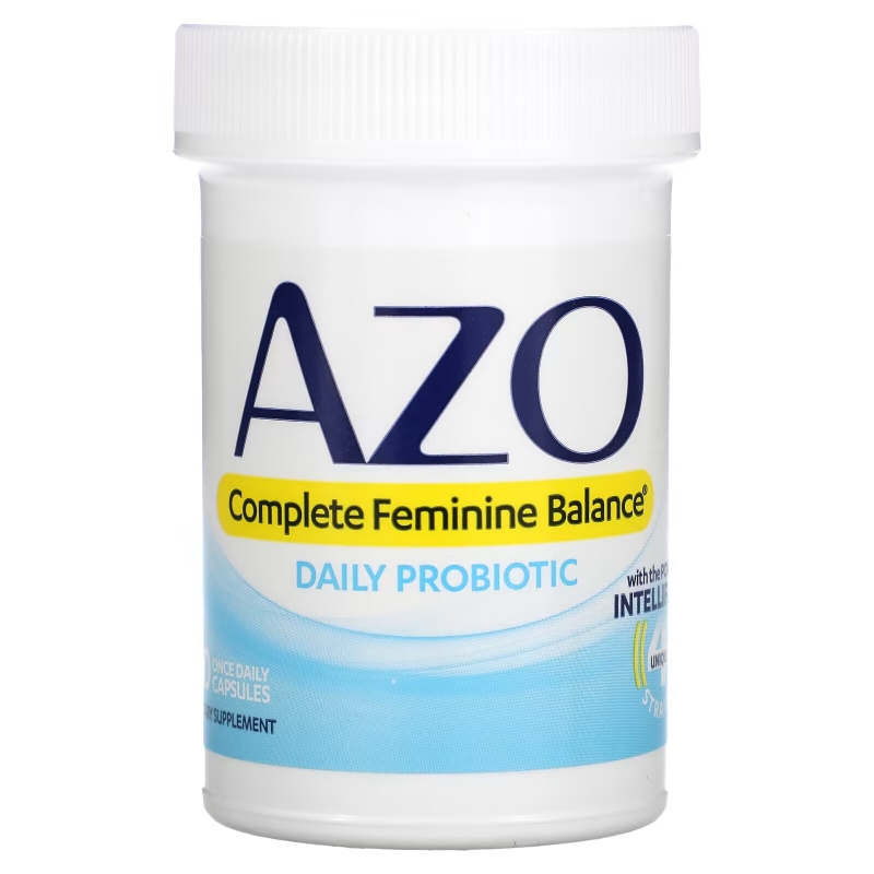 Azo, Complete Feminine Balance, Daily Probiotic, 30 Once Daily Capsules