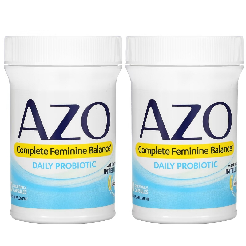 Azo, Complete Feminine Balance, Daily Probiotic, 60 Once Daily Capsules