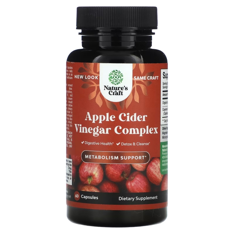 Natures Craft, Apple Cider Vinegar Complex, 60 Capsules