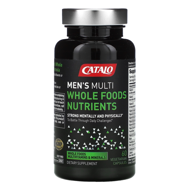 Catalo Naturals, Men's Multi, Whole Food Nutrients, 60 Vegetarian Capsules