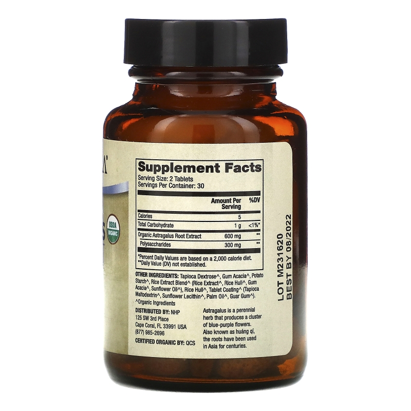 Dr. Mercola, Organic Astragalus Extract, 60 Tablets