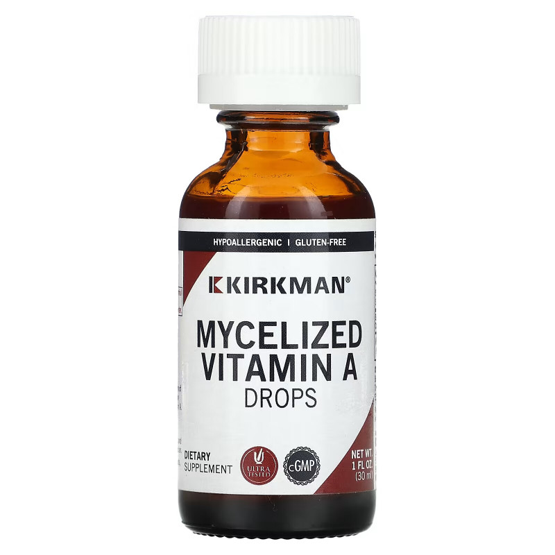 Kirkman Labs, Mycelized Vitamin A Drops, 1 fl oz (30 ml)