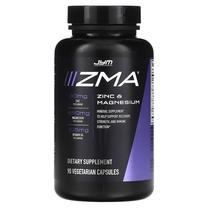 JYM Supplement Science, ZMA, Zinc & Magnesium, 90 Vegetarian Capsules