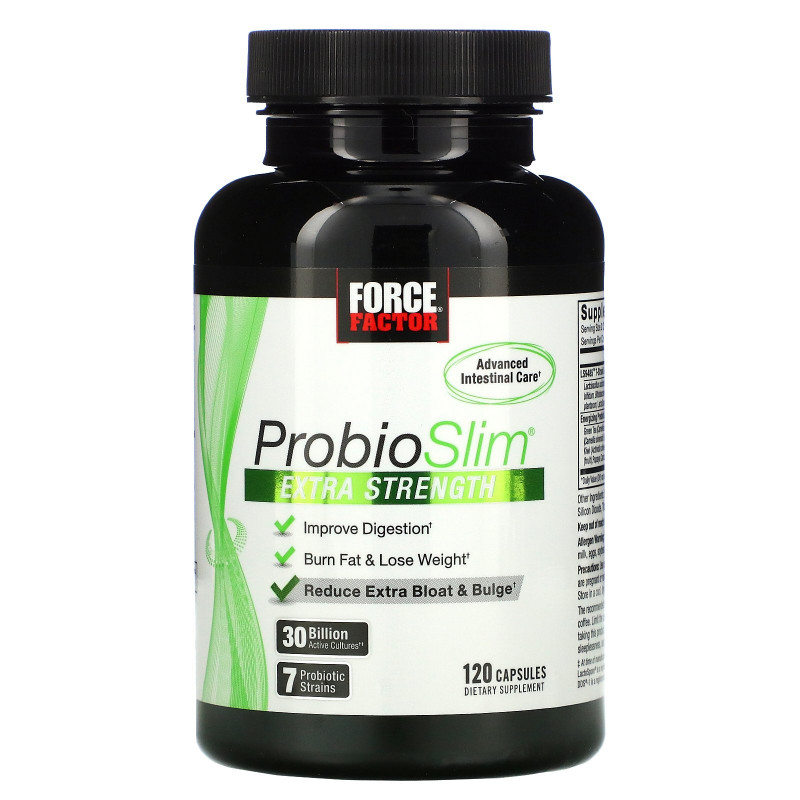 Force Factor, ProbioSlim, Extra Strength, 30 Billion CFU, 120 Capsules