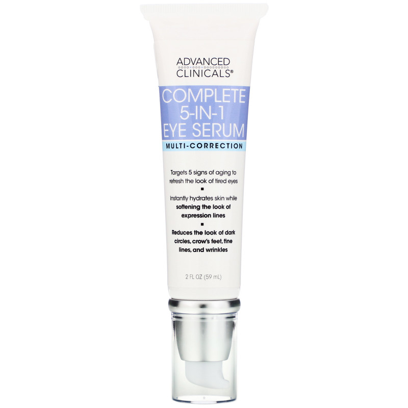 Advanced Clinicals, Complete 5-in-1 Eye Serum, Multi-Correction, 2 fl oz (59 ml)