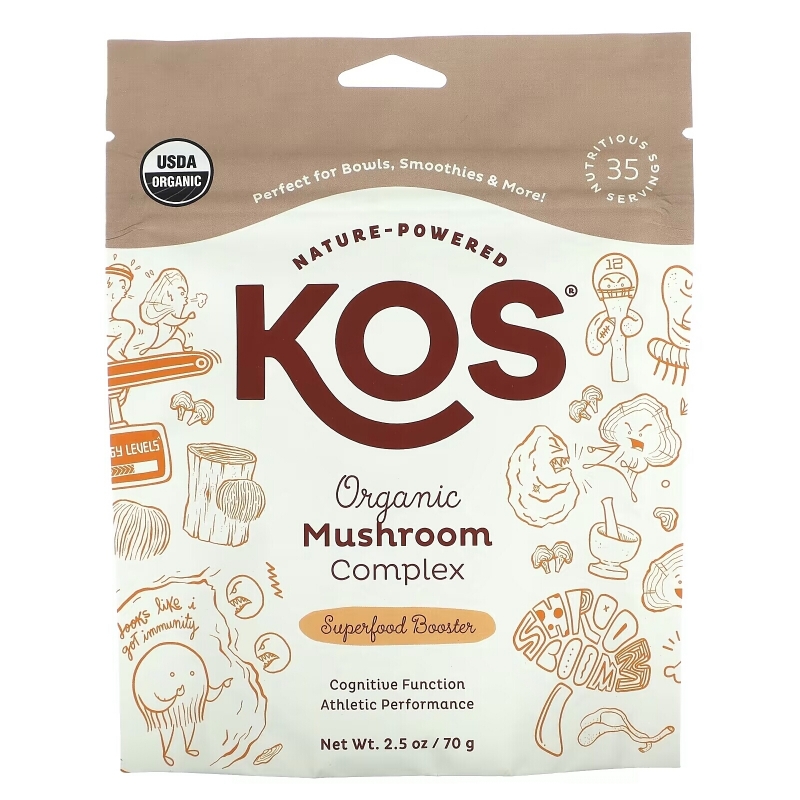 KOS, Organic Mushroom Complex, суперпродукт, 70 г (2,5 унции)