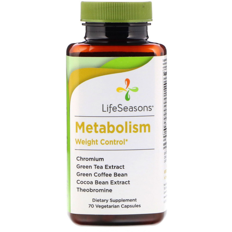 LifeSeasons, Metabolism, Weight Control, 70 Vegetarian Capsules