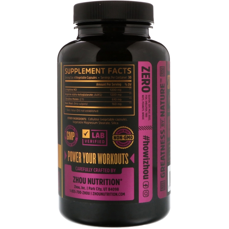 Zhou Nutrition, N.O. PRO With Beet Root, 120 Veggie Capsules